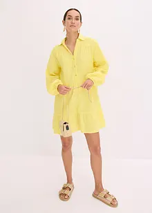 Korte strokenjurk van mousseline, bonprix