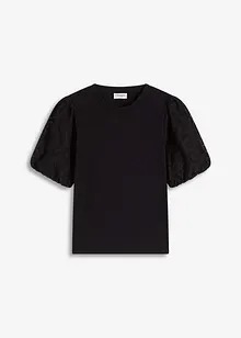 Shirt met kanten mouwen, bonprix