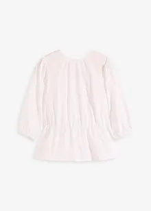 Blouse met pofmouwen en diep uitgesneden achterkant, bonprix