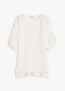Tuniek met structuur en kanten band, bonprix