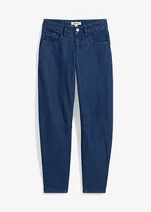 Barrel jeans mid waist, biologisch katoen, bonprix