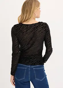 Longsleeve licht transparant, bonprix