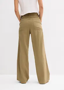 Marlene Dietrich broek in een luchtige linnenmix, bonprix