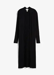 Lang gebreid vest met zijde, bonprix