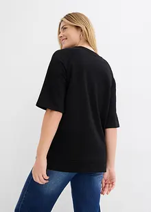 Oversized sweater met splitten opzij, bonprix