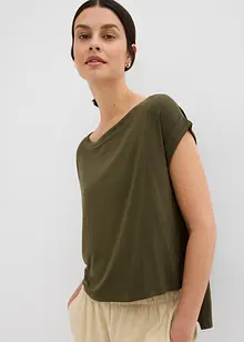 Oversized shirt van vloeiende viscose, bonprix