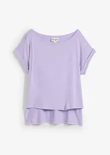 Oversized shirt van vloeiende viscose, bonprix
