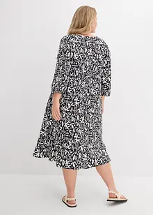Midi jurk van vloeiende viscose, bonprix