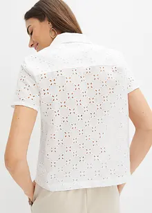 Blouse met broderie anglaise, bonprix