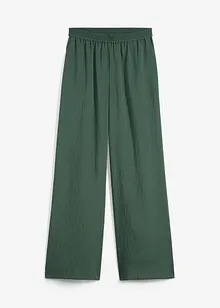 Broek van gestructureerde viscosemix, bonprix