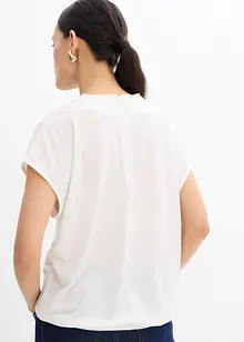 Shirtblouse van gestructureerde crêpe, bonprix
