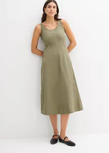 Midi jurk met verticale naden, bonprix
