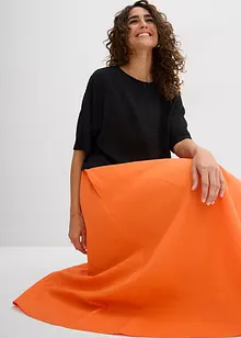 Midirok van een soepel vallende linnenmix, bonprix