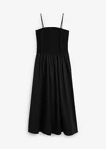 Maxi jurk in gesmokt inzetstuk, bonprix