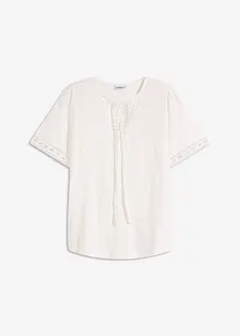 Shirt tuniek met kanten lint, bonprix