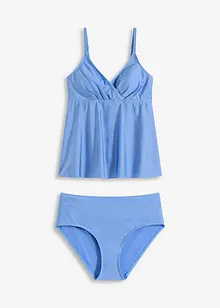 Tankini (2-dlg. set) van glanzend materiaal, bonprix