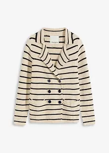 Gebreid vest met dubbele knopen, bonprix