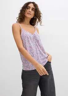 Gebloemde top van soepele viscose, bonprix