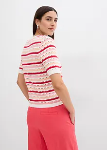 Geribd shirt met strepen, bonprix