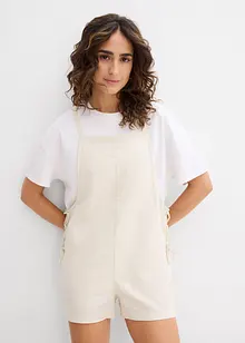 Korte jumpsuit van een luchtige linnenmix, bonprix