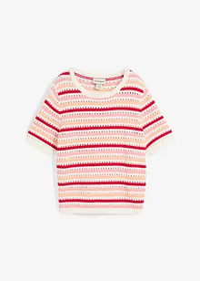 Geribd shirt met strepen, bonprix