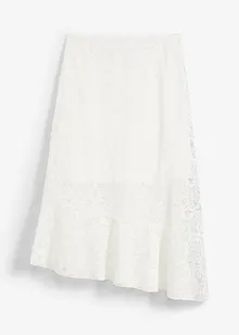 Midi rok met kant, bonprix