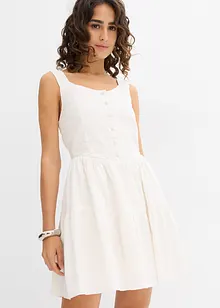 Mini jurk in een luchtige linnenmix, bonprix
