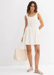 Mini jurk in een luchtige linnenmix, bonprix