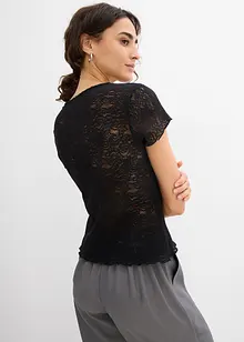 T-shirt van kant, bonprix