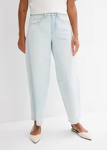 Balloon jeans mid waist, super soft, cropped, bonprix