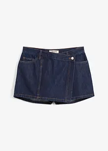 Spijker broekrok in wikkellook, mid waist, bonprix