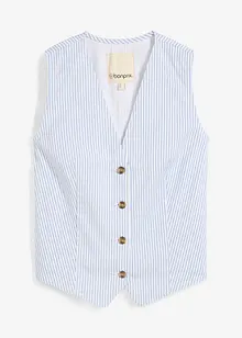 Jeans gilet gestreept, bonprix