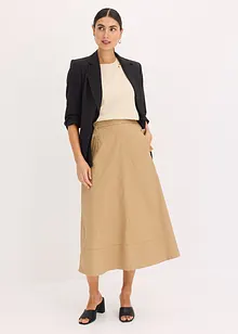 Midi rok van puur katoen, bonprix