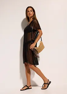 Strandjurk in gehaakte look van soepele viscose, bonprix