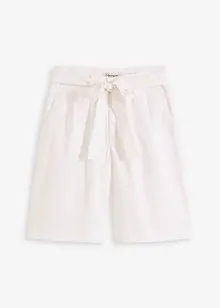 Twill short met ceintuur, bonprix
