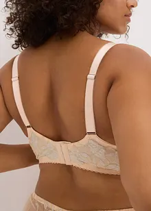 Minimizer bh met beugel en 2-kleurig lurex kant, bonprix
