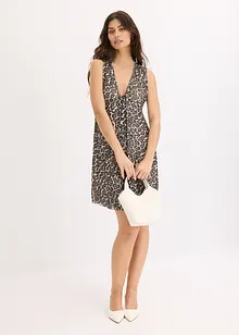 Jersey jurk met mesh, bonprix