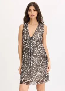 Jersey jurk met mesh, bonprix