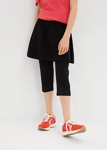 Capri legging met geïntegreerde rok, bonprix