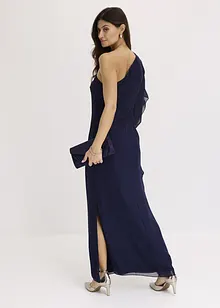 One shoulder jurk van fijn chiffon, bonprix