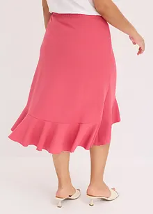 Jersey rok met volants, bonprix