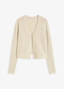 Kort gebreid vest met pailletten, bonprix