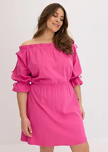 Jersey jurk met Carmen halslijn, bonprix