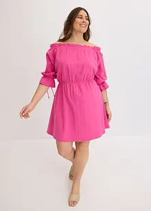 Jersey jurk met Carmen halslijn, bonprix