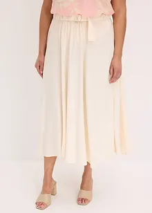 Twill rok met een vloeiende viscosemix, bonprix