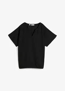 Oversized blouse met elastische zoom, bonprix