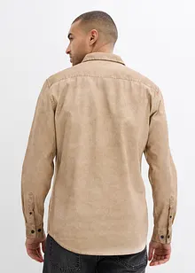 Overhemd in gewassen look, lange mouw, bonprix