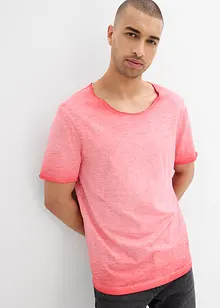 T-shirt van biologisch katoen in washed out look, bonprix