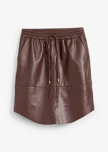 Leren rok van lamsnappa, bonprix