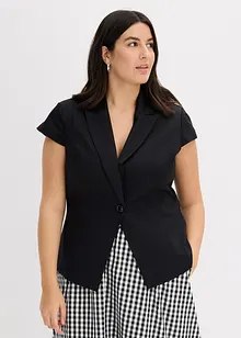 Blazer van katoen-satijn met korte mouwen, bonprix